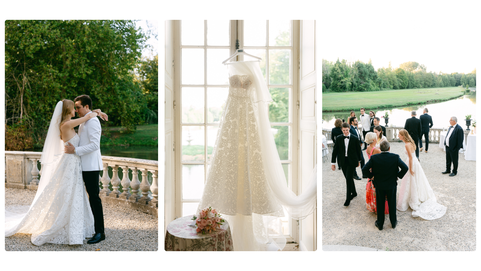 luxury wedding in the castel in France