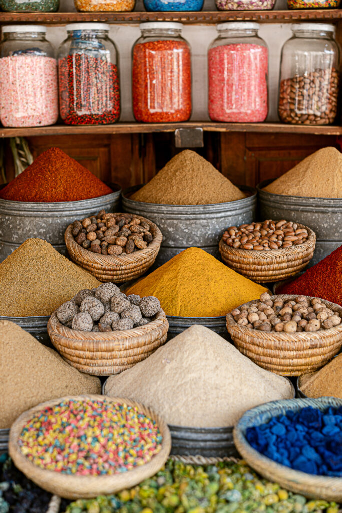 spices in the souk, marrakech