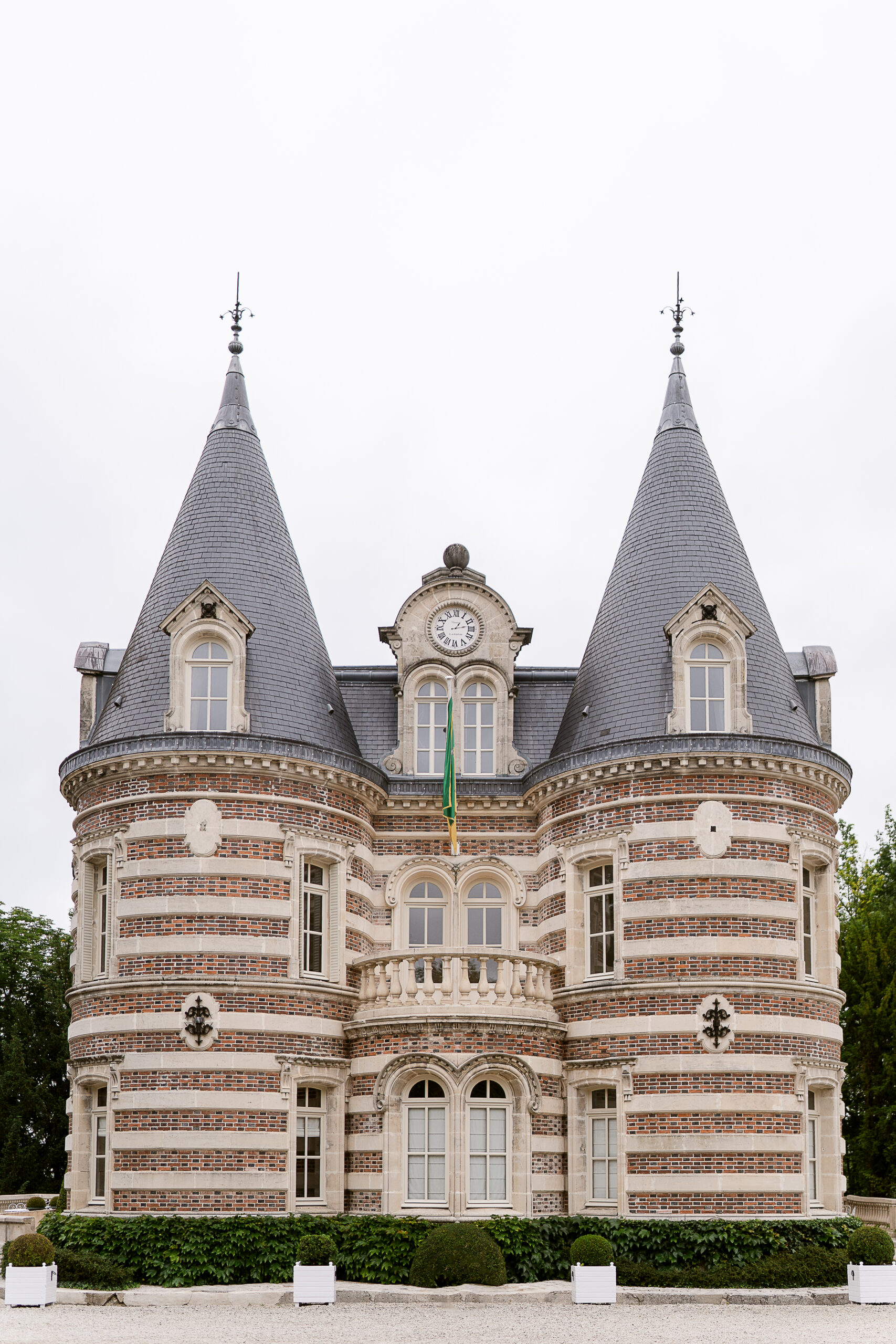 Front view of the Countess Lafond castle in Epernay