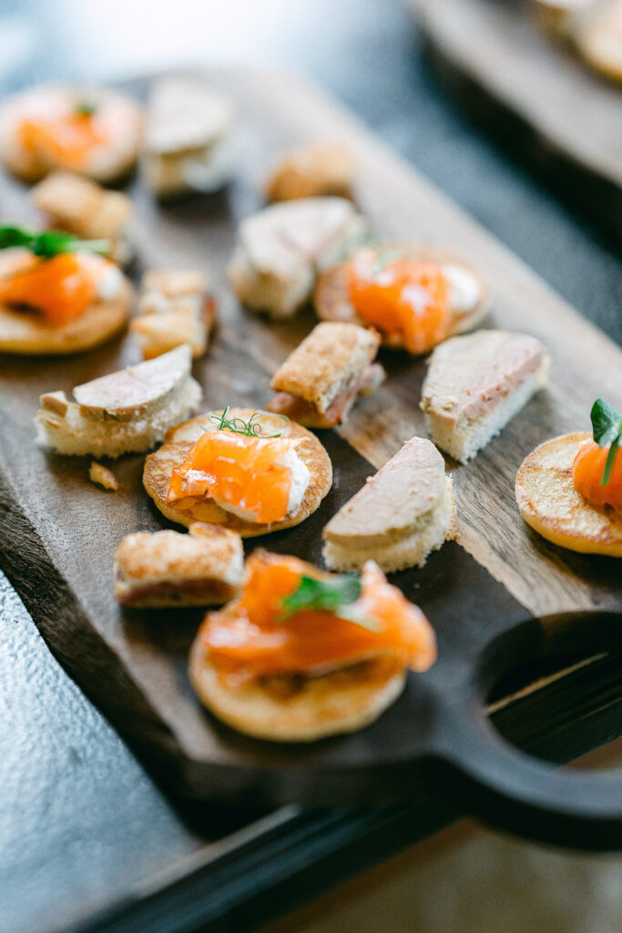 Gourmet dishes offered at Sacy Castle