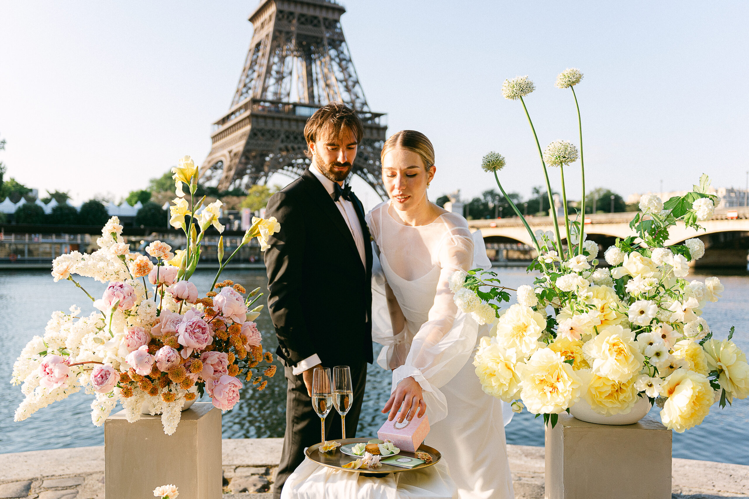 Elegant Saint Tropez wedding photographer capturing couple portraits