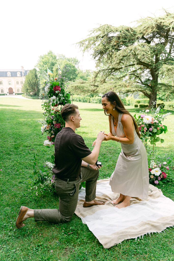 demande en mariage à Epernay 